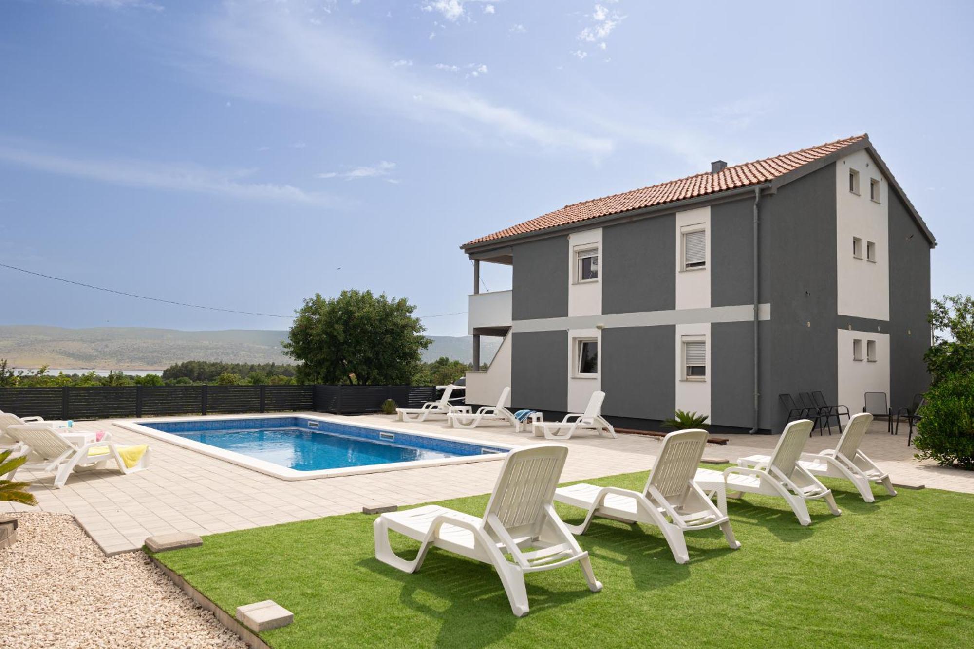 Apartments Zanic With Private Swimming Pool And Sea View Starigrad Exterior photo